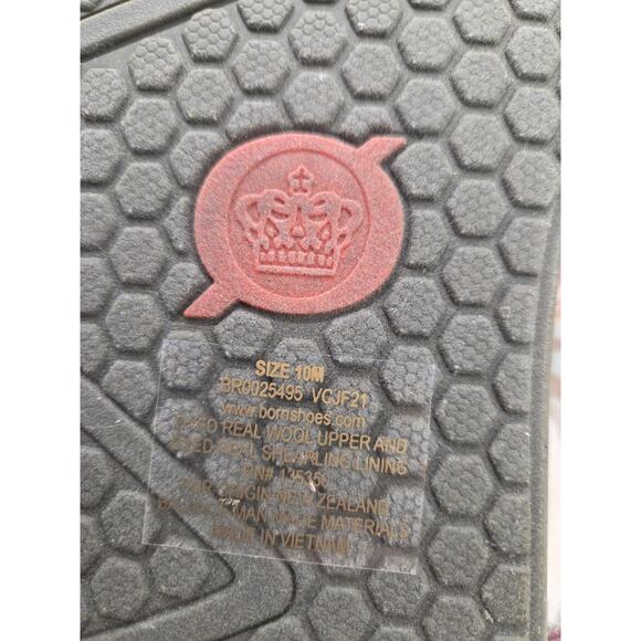 New Born Zoe Forest Green Wool Shearling Mule Slippers Shoes Womens Size 10 - Picture 6 of 8